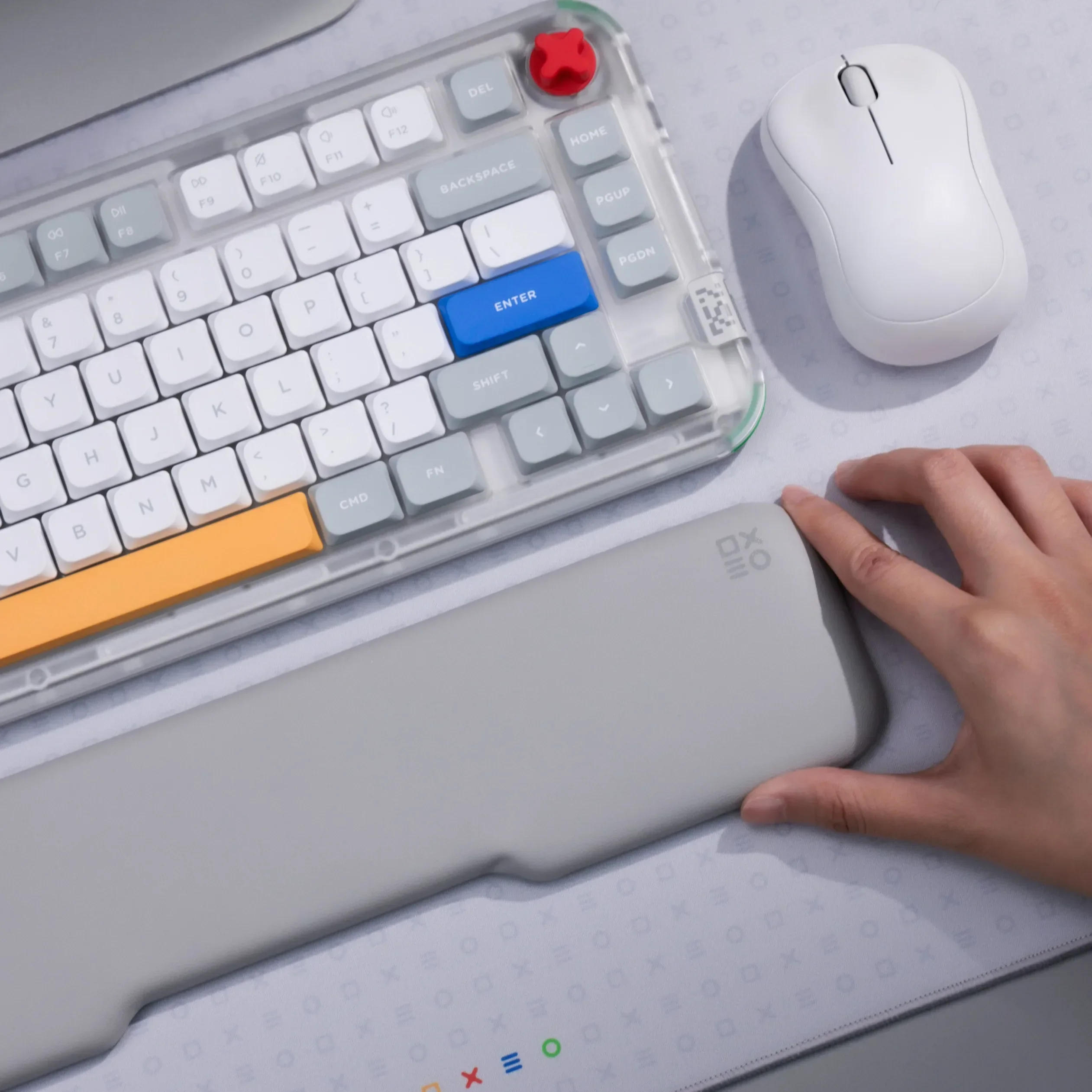 NuPhy Combo Wrist Rest for Kick75 Magnetic Hand Rest 335x83mm PU Leather Wrist Guard Pad