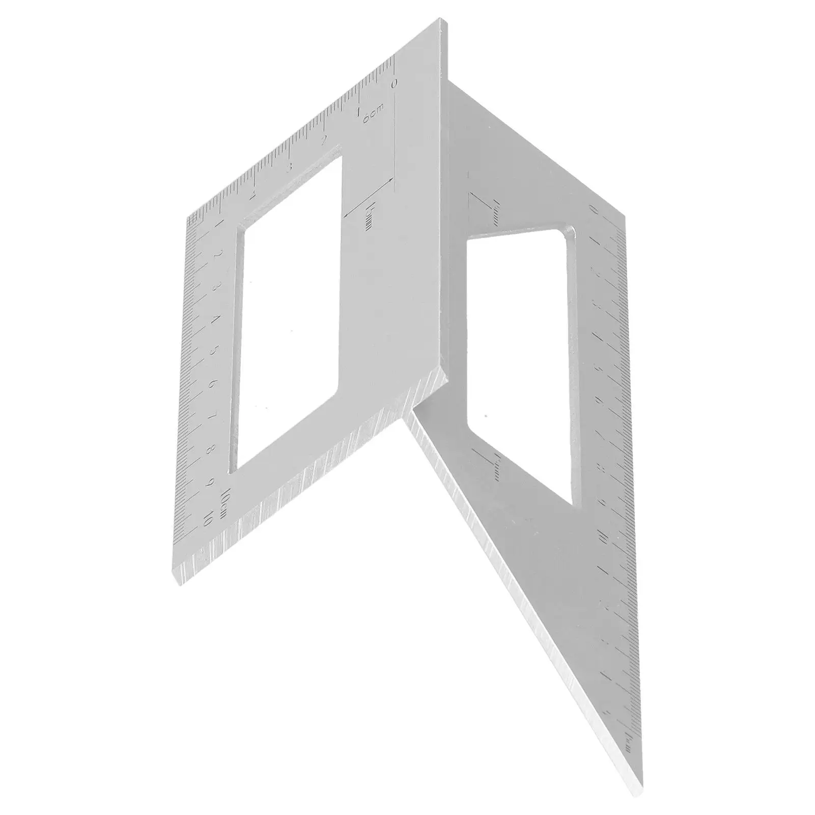 Przymiar kątowy, linijka prosta, kątownik 45 stopni, kątownik 90 stopni, narzędzie T-kątowe do inżynierii, rzemiosła i obróbki drewna.