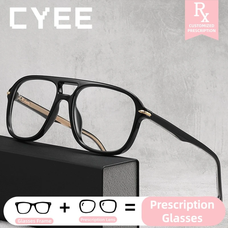 

CYEE Custom Prescription Optical Eyewear Fashion Blue Light Blocking Progressive Lens Glasses Photochromic Myopia Eyeglasses