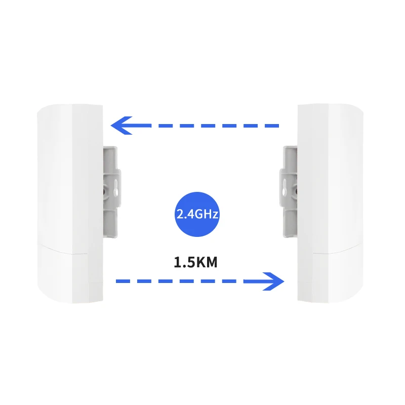 Long Distance 1Km Outdoor Wifi Router 2.4Ghz Base Station Point To Point Outdoor Wireless Cpe Antenna Wifi Bridge