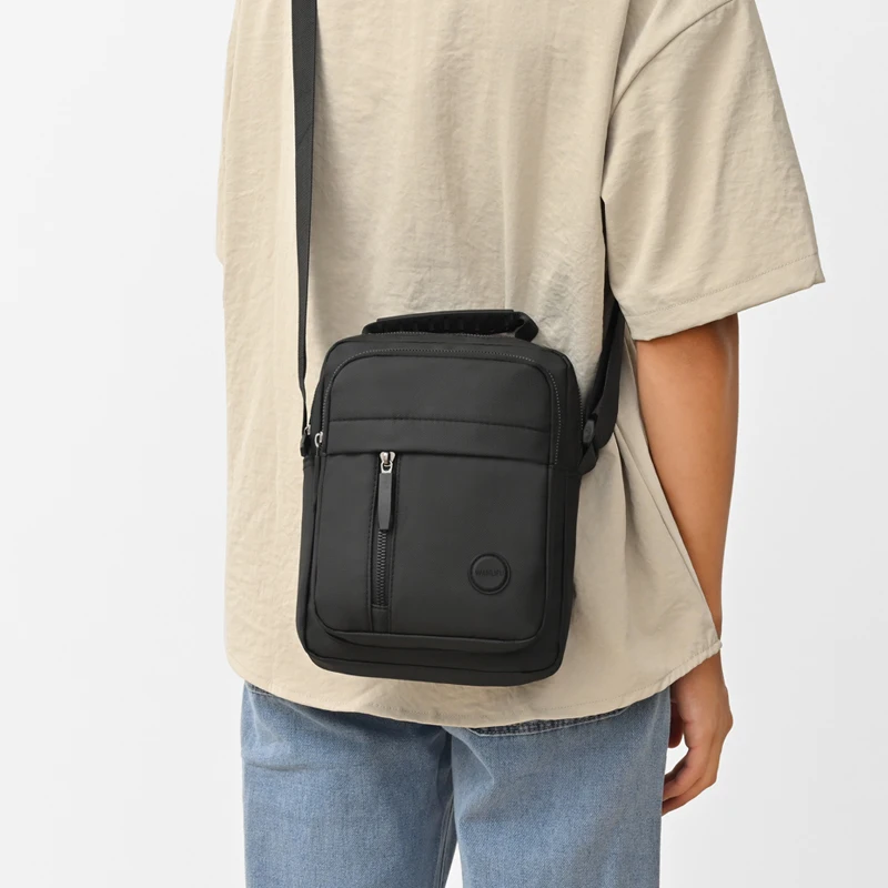 Business-Umhängetasche für Herren – Fortschrittliches Design mit mehreren Fächern, Schultertasche für Büro und Freizeit – Detail 7
