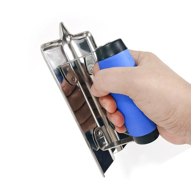 Rubber Handle Plastering Trowel Concrete Trowel Drywall Tools Stainless Steel Corner Shaping Trowels Corner Tool