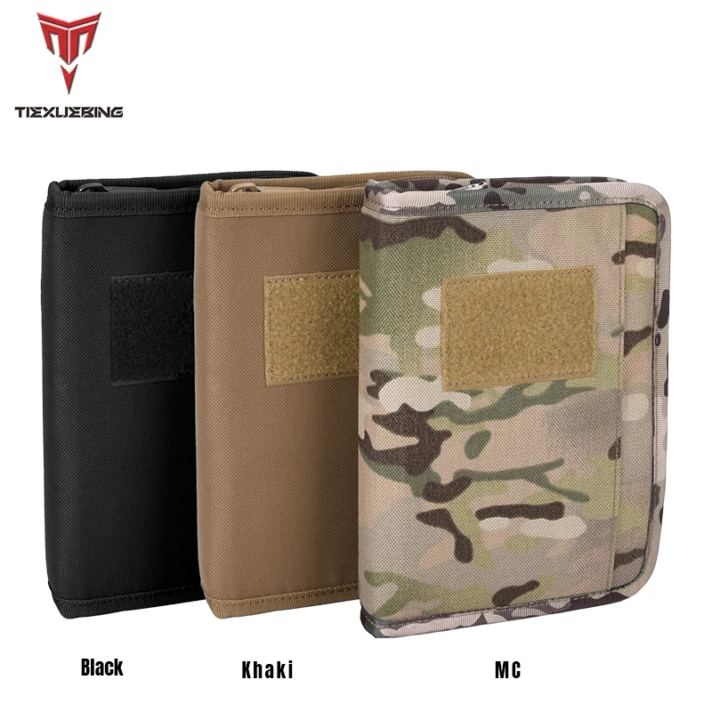 Tiexuebing A6 Tactical Notebook with SBS Zippered Padfolio Ring Binder Loose-Leaf Paper Weatherproof Notepad