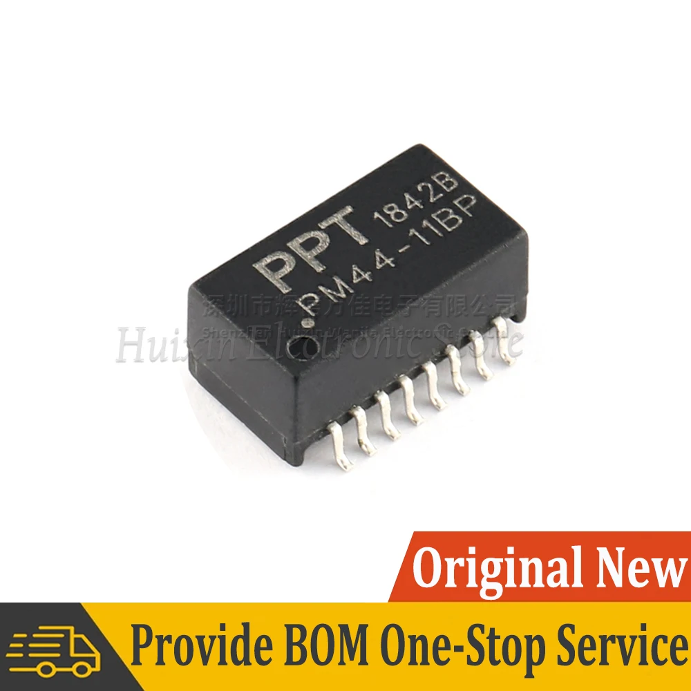 5pcs PM44-11BP SOP16 SMD Ethernet Network Isolation Transformer Filter 1CT：1CT 350uH 1.5Ω