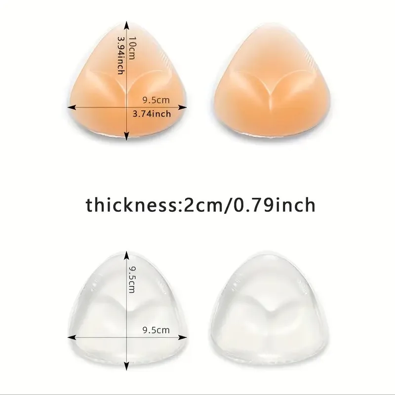 Reusable Silicone Bra Pads – Seamless Push-Up Inner Pads for Women ...