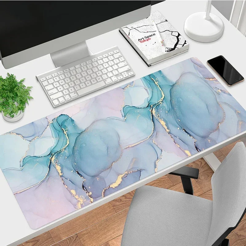 Stylish Marble Patterned Mouse Pad Large Computer Gaming Accessories MousePads Carpet Anti-slip Laptop Soft Mice Pad Mouse Mat