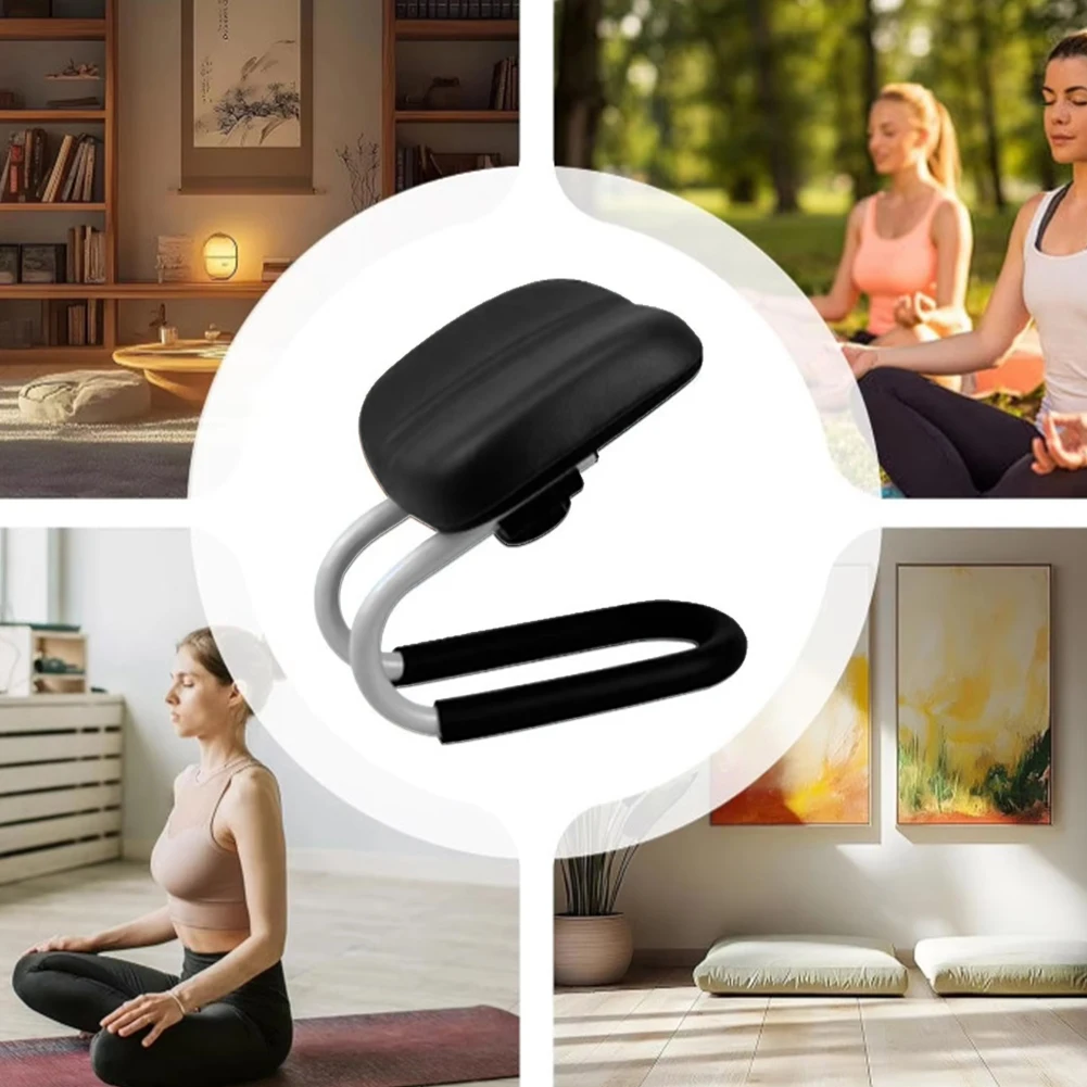 Portable Prayer Stool Adjustable Height Metal Kneeling Stool Non-slip Leg Sleeve Ergonomic Kneeling Chair for Home Yoga Studio image 2