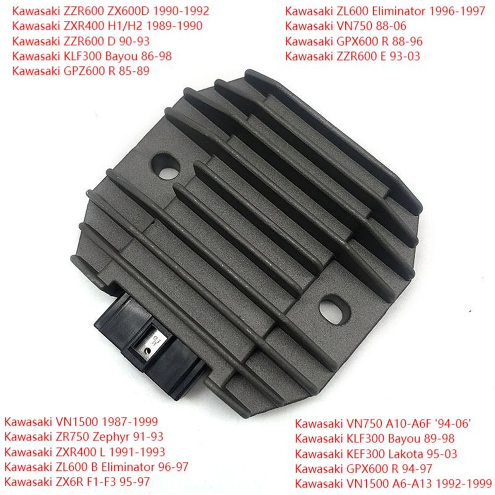 

Voltage Regulator Rectifier For Kawasaki KLF300 KLF 300 Bayou GPZ600 R ZL600 Eliminator GPZ ZL 600 VN750 ZZR600 ZX600D ZXR400