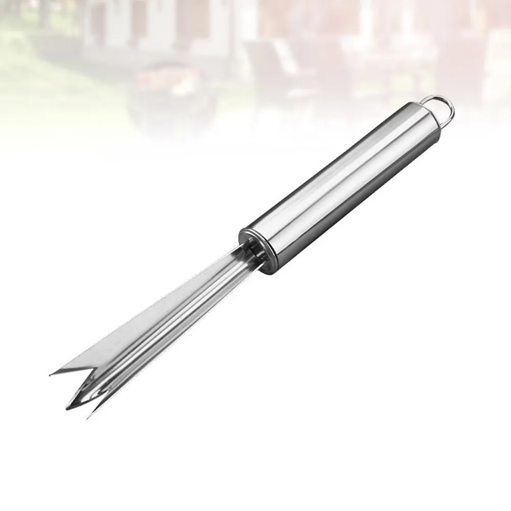 

4Pcs Premium Pineapple Skin Remover Eye Peeler Coring Slicing Tool Stainless Steel Ergonomic V Shape Design for Home Kitchen Use