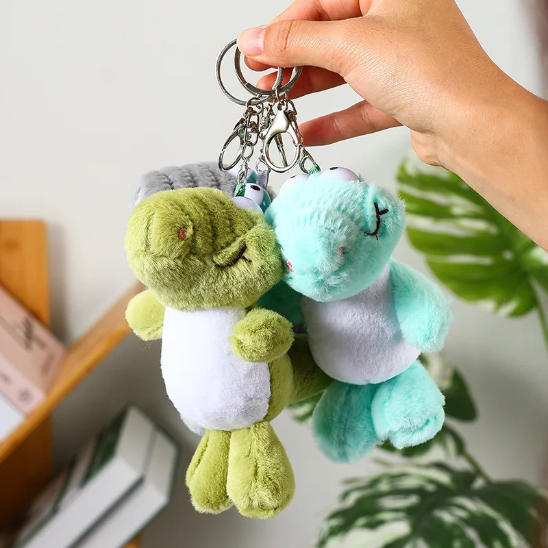 12Cm Creatieve Grappige Geur Grote Ogen Krokodil Pluche Pop Schattige Dinosaurussen Opknoping Tas Hanger Sleutelhanger Kids Sleuteltas Decor Cadeau