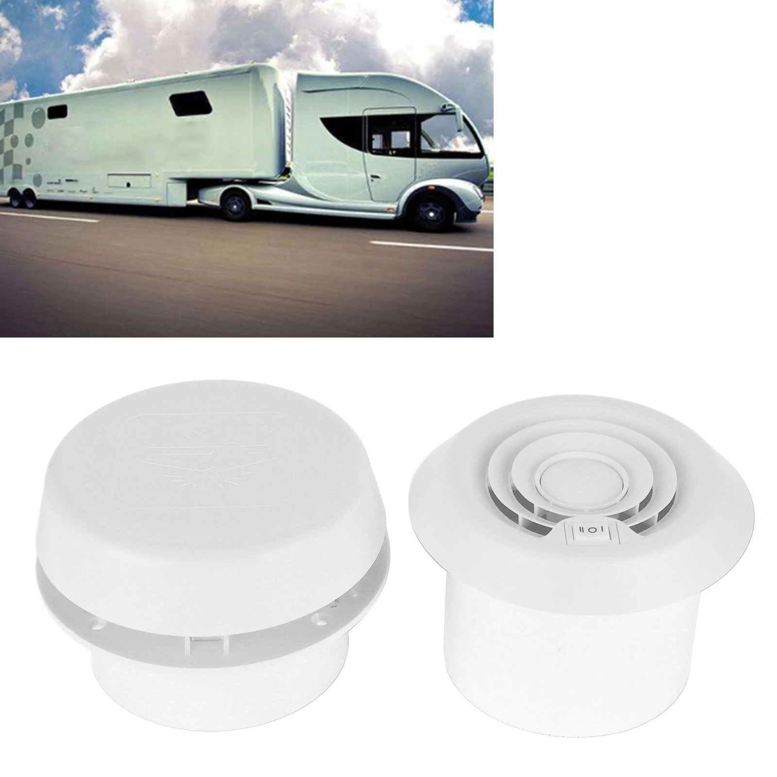 12V Roof Fan Ceiling Quiet  Ventilation Cooling Grille for Campers Motorhome Travel Trailer Van  Cooling Fan  Parts