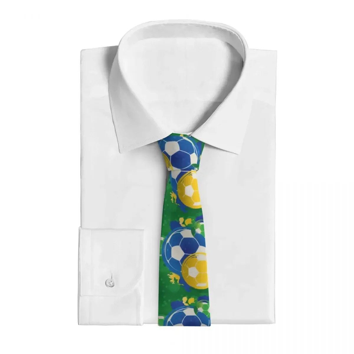 Brazil Soccer Ball Tie Necktie  Clothing Accessories