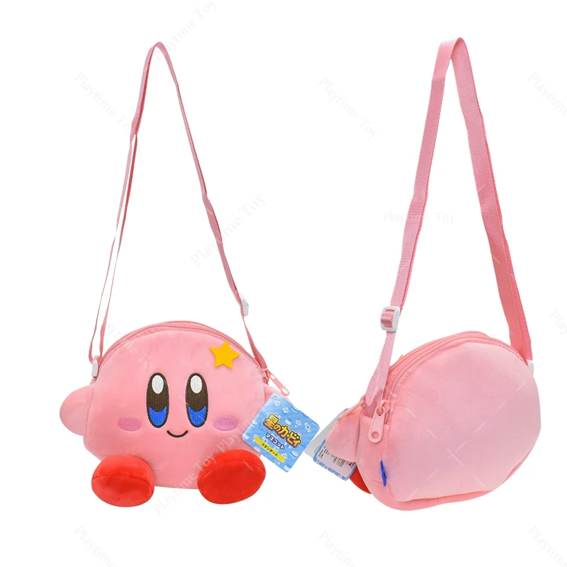 16CM Anime Kawaii Star Kirby peluche portamonete Soft Doll Storage Messenger Kirby borsa a tracolla per bambini ragazze regali