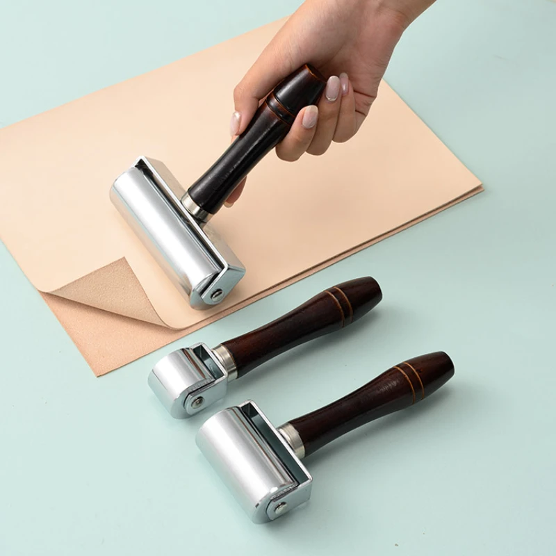 26mm/60mm/100mm Leather Tools Iron Roller Wheel Solid Roller DIY Handmade Leather Goods Welt Pressing Auxiliary Sewing Tools