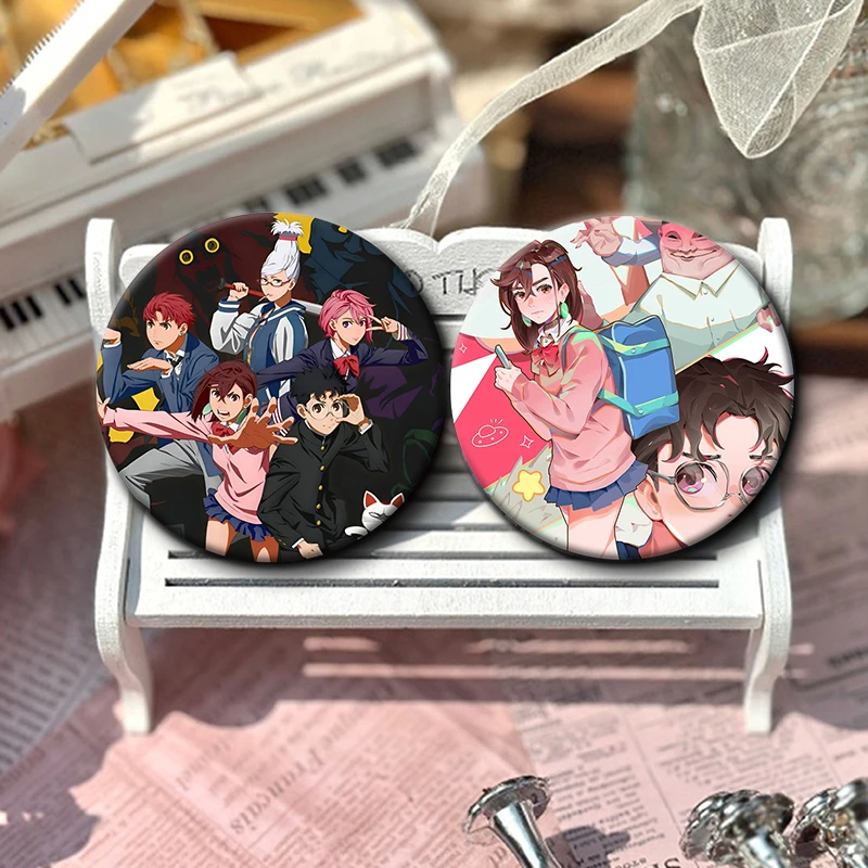 Anime Dandadan Icons Lapel Pins Cartoon Character Cosplay Badge Handmade Tinplate Round Brooch Hat Clothes Jewelry Accessories - Image 2