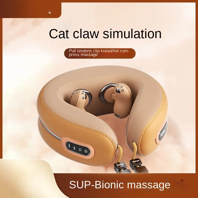 

Cervical Massager Home Car Intelligent Hot Compress Shoulder and Neck Massager Multifunctional Simulation 3D Kneading