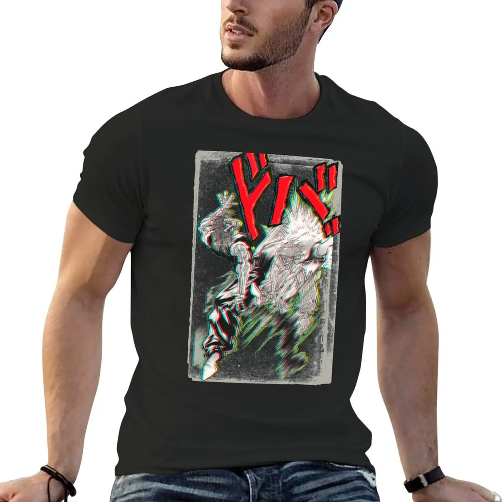 Футболка Yujiro Hanma vs Kaku Kaioh, Винтажная футболка с графическим рисунком, Мужская футболка на заказ, футболка большого размера, мужская мода