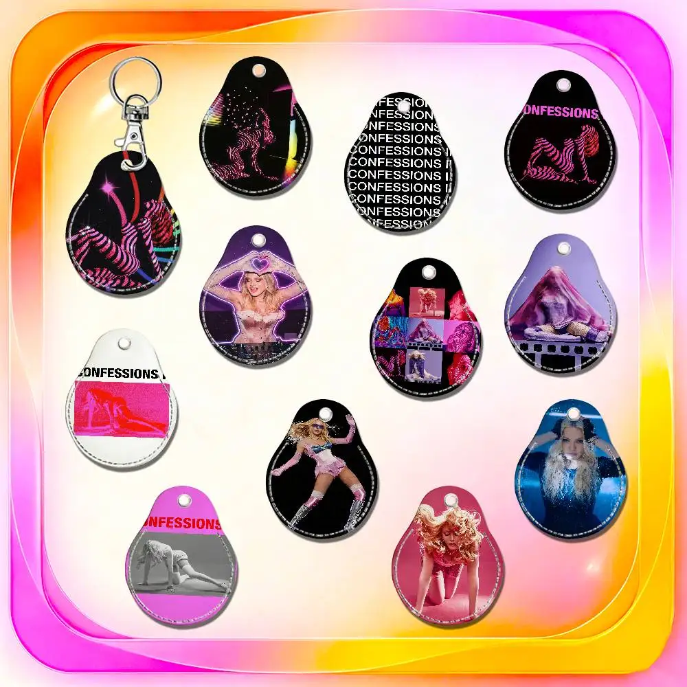 For Madonna Confessions II 2 For AirTag Case Card Holder Keychain ID Credit Bank Access Badge For Air Tag Case Shell