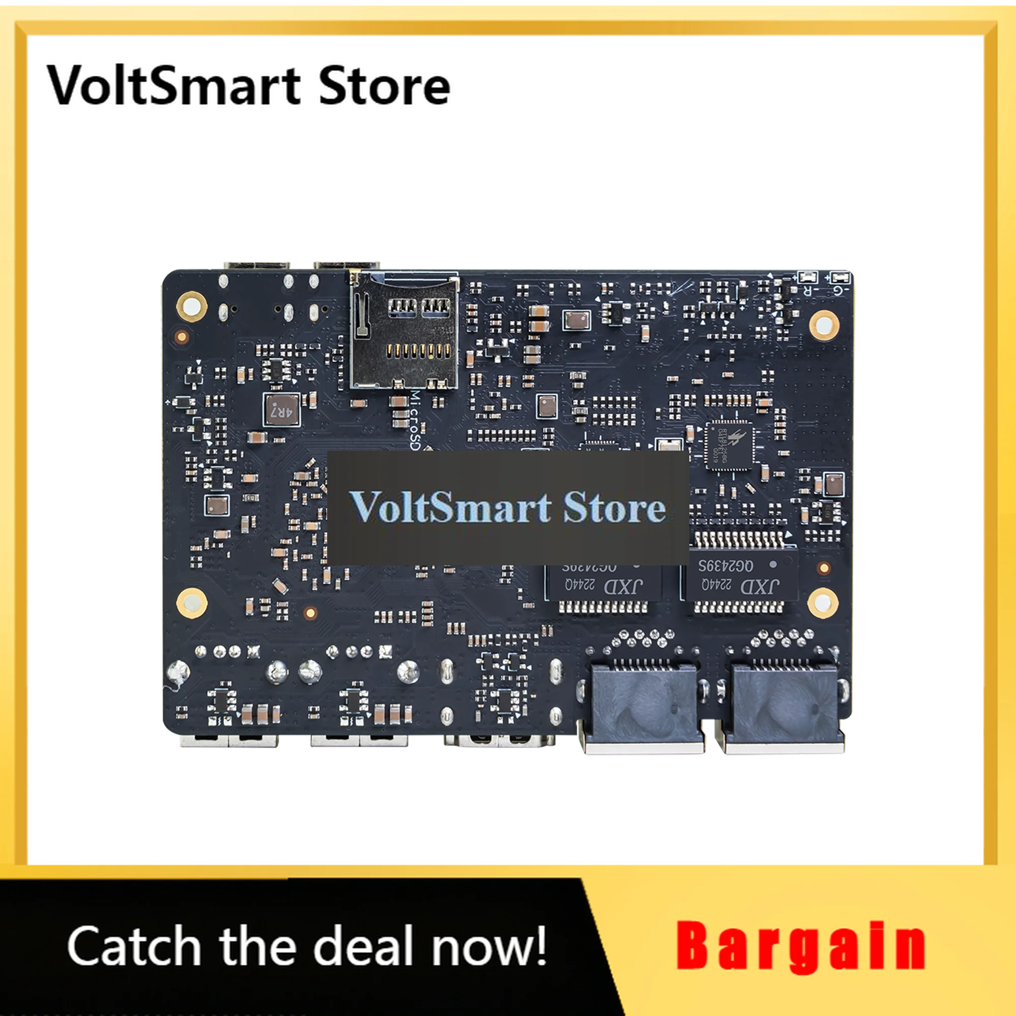 VoltSBanana Pi BPI-M1S Smart Single Board Computer SBC Rockchip RK3528 Quad-Core Cortex-A53 2GB LPDDR4x 8GB EMMC 4K 60fps
