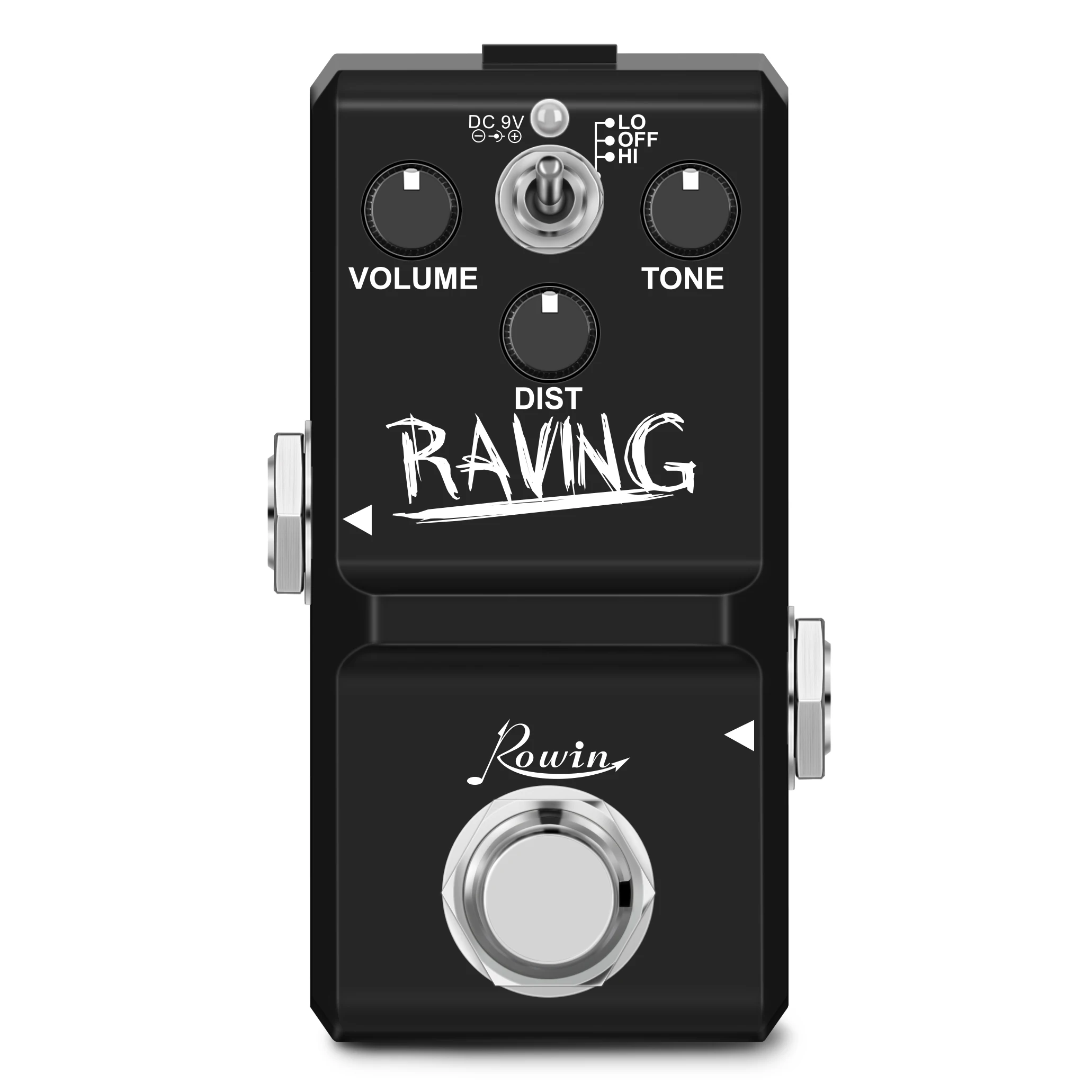 Rowin Guitar Pedal LN-305 RAVING Mini Guitar Heavy Metal Effect Pedal Ture Bypass Full Metal Case