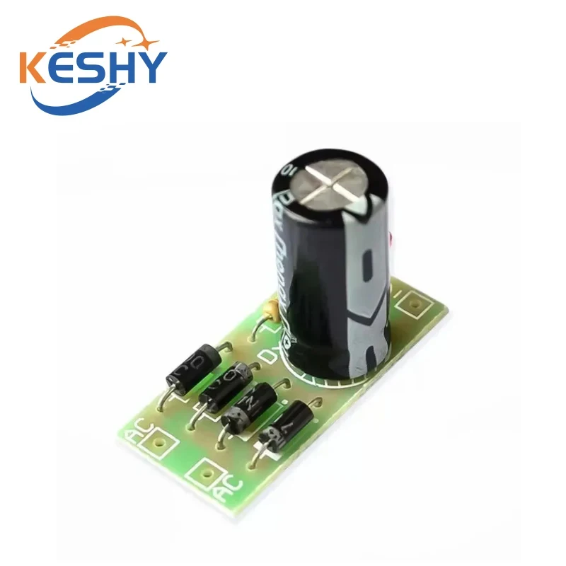 AC to DC power conversion module 1N4007 full bridge rectifier filter 12V 1A AC DC