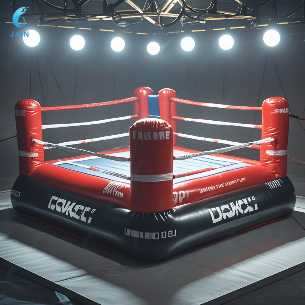 Hot Sale Air Sealed PVC Inflatable Boxing Battle Zone Wrestling Ring For Boxing Club Kids And Adults Outdoor Portable 4Mx4M