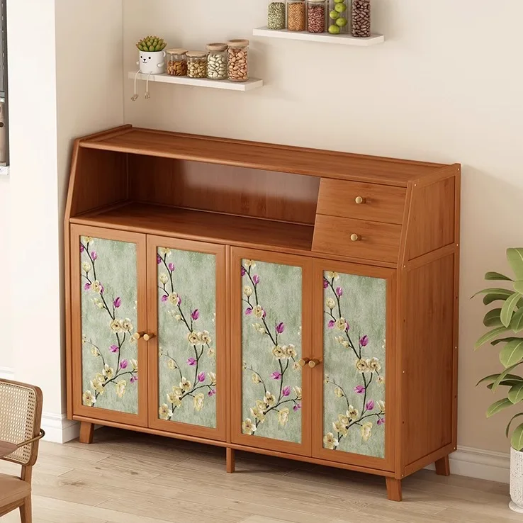 

Dining side cabinet integrated storage cabinet against the wall Tea Living room wall storage cabinet