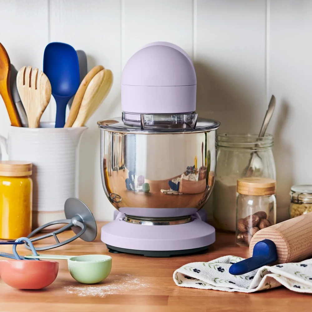 Robot da cucina da 3,5 Qt con testa inclinabile 300 W Potente frullino piatto a 12 velocità Gancio per impastare Frusta Lavabile in lavastoviglie Design compatto