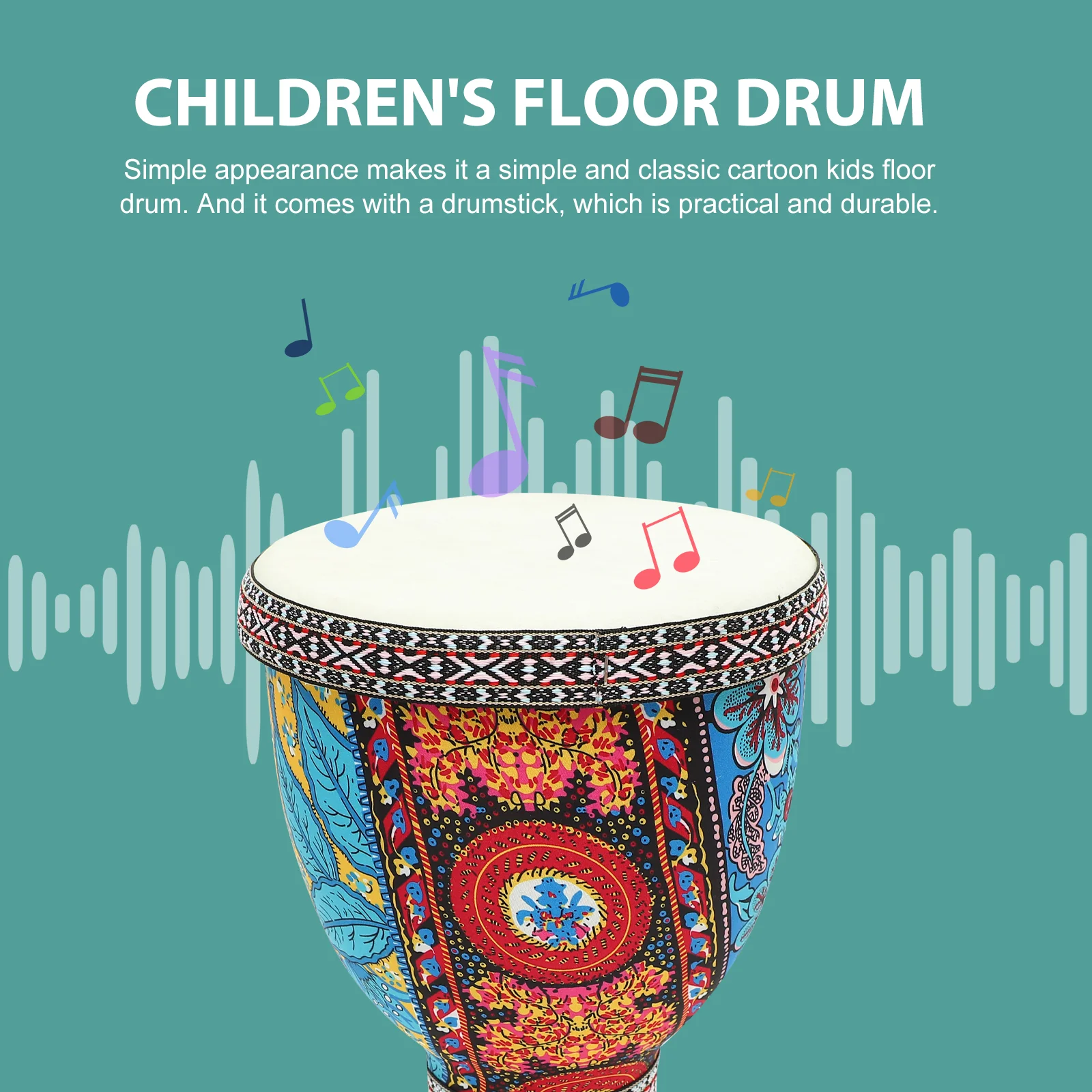 Tambor de percussão djembe infantil, instrumento musical africano para crianças, brinquedo precoce