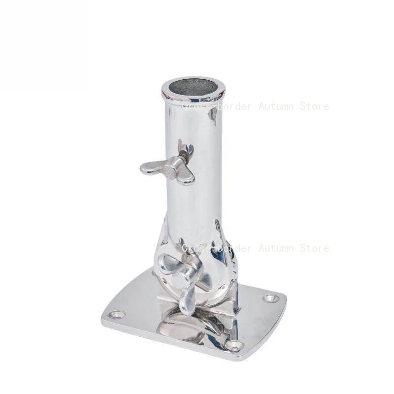 180 degrees rotatable, flagpole fixed base, wall street lights can be installed, precision casting flagpole base