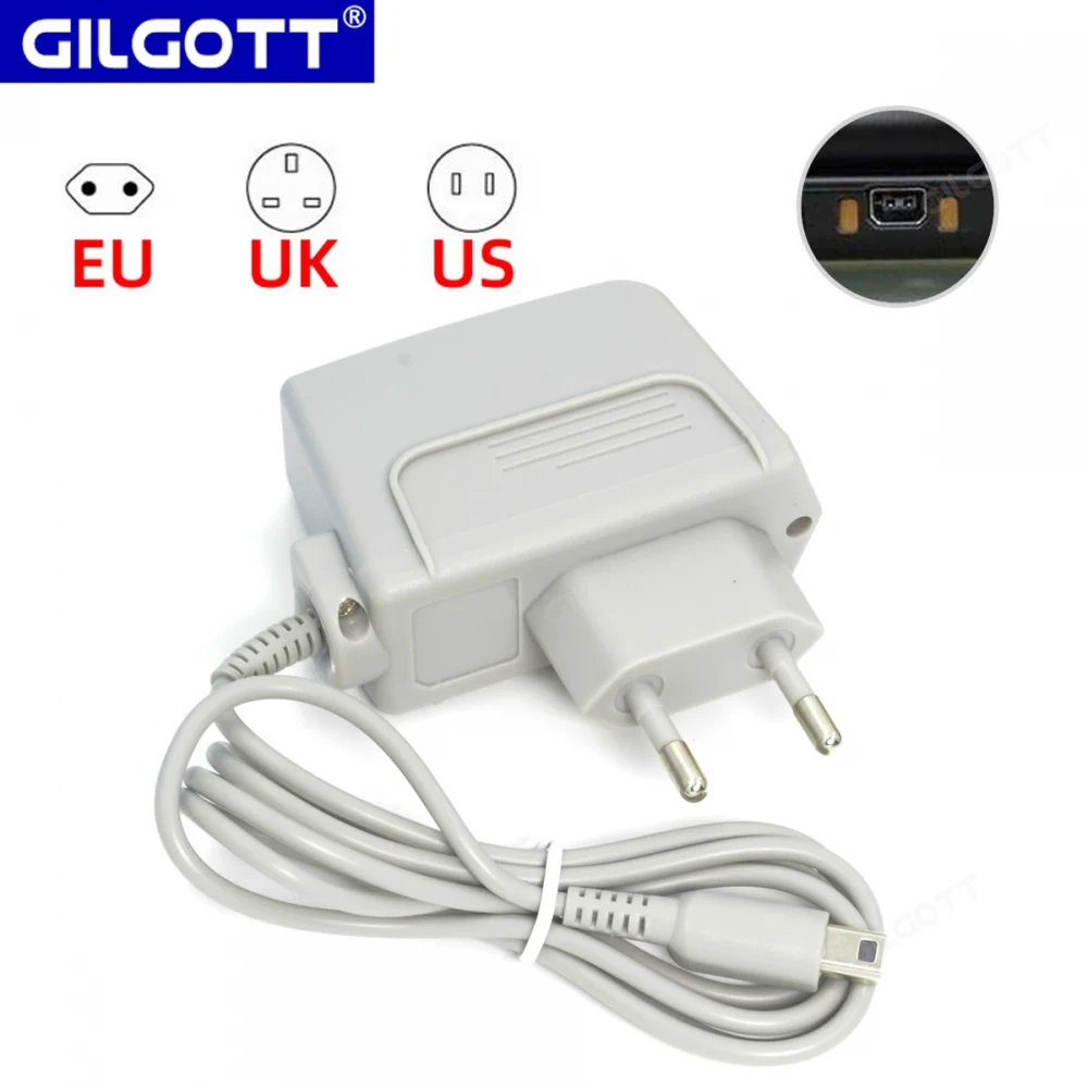 Home Wall Travel Charger 100-240V AC Power Supply Adapter for Nintendo New 3DS 2DS XL LL DSi - EU/US/UK Plug