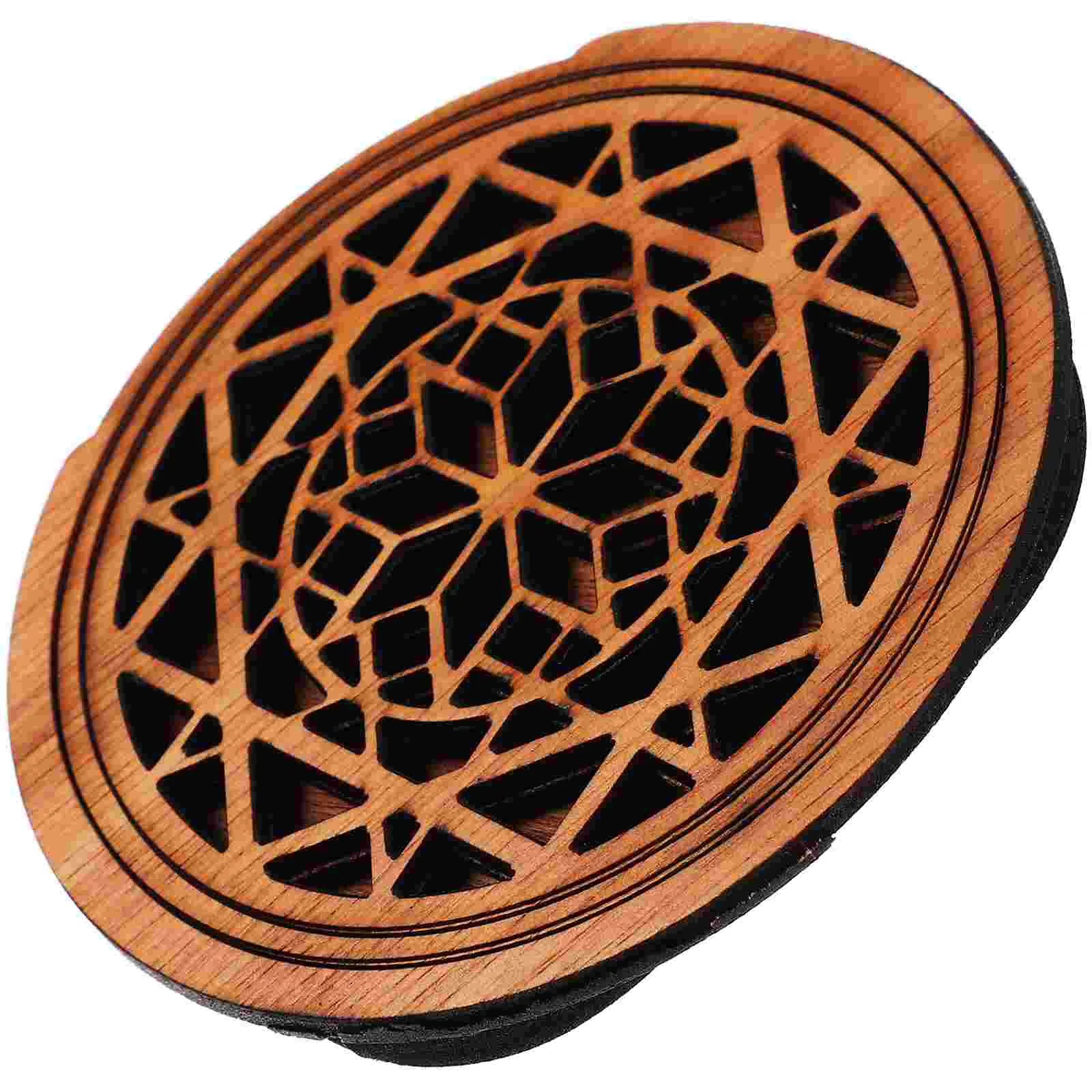 Acoustic Guitar Sound Hole Cover Covers Wooden Soundhole Electric Box Insert Light Brown Guitars