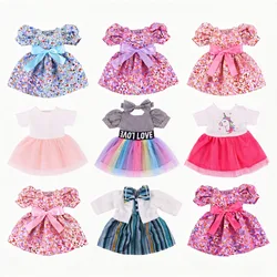Kawaii Puppe Kleid Kleidung Zubehör für 43 cm geborene Babypuppe, 18 Zoll amerikanische Puppe Mädchenspielzeug, Zapfs, Geburtstag Weihnachtsgeschenk