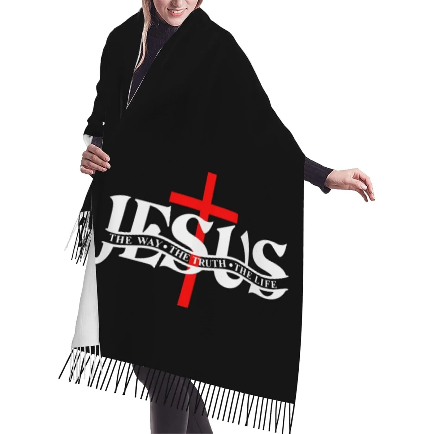 

Иисус Путь Правда Жизнь Шарф Кассонет Шарф с бахромой