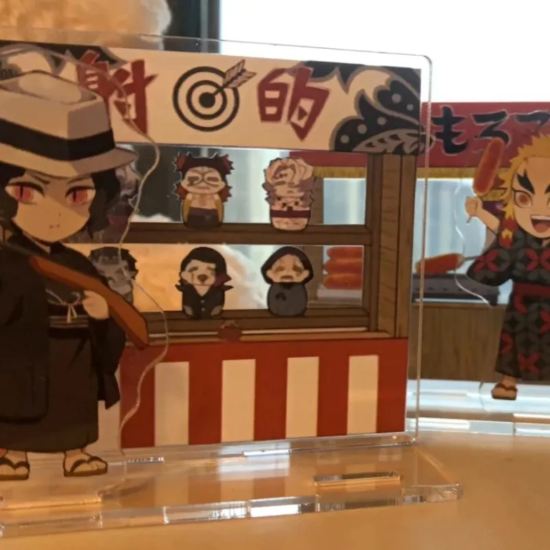 أنيمي الطرفية كامادو Nezuko Agatsuma Zenitsu Kamado Tanjirou الكرتون الاكريليك حامل سطح المكتب الديكور لعبة هدية