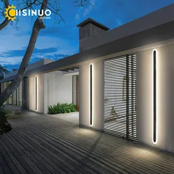 Wasserdichte Wandleuchte, LED-Außenbeleuchtung, IP65, Aluminium, Wandmontage, für Garten, Villa, Veranda, Wandleuchte, 110 V, 220 V, Wandleuchte