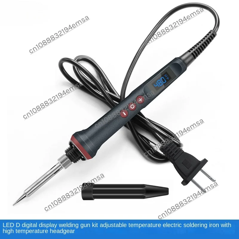 LED high definition digital display household welding gun kit, electric soldering ,  adjustable temperature of headgear