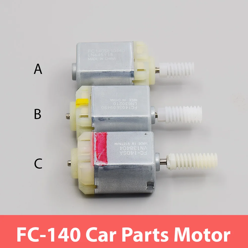 DC6V 8V 12V Japan Mabuchi FC-140SA/ FC140SE Motor with Plastic Gear Worm Shaft for Auto Door Lock Folding Mirror Actuator of Car