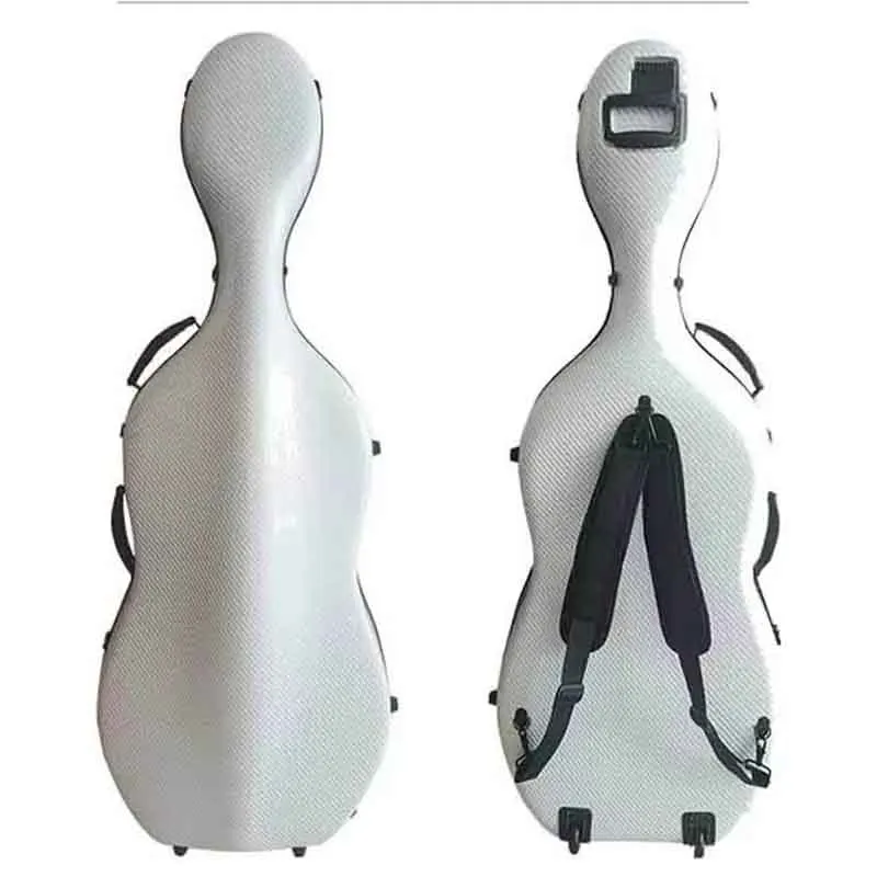 Goede Kwaliteit Carbon Cello Case 4/4 7/8 3/4 1/2 1/4 Koolstofvezel Composiet Multi-color Waterdichte Cello doos Cello Medeplichtige