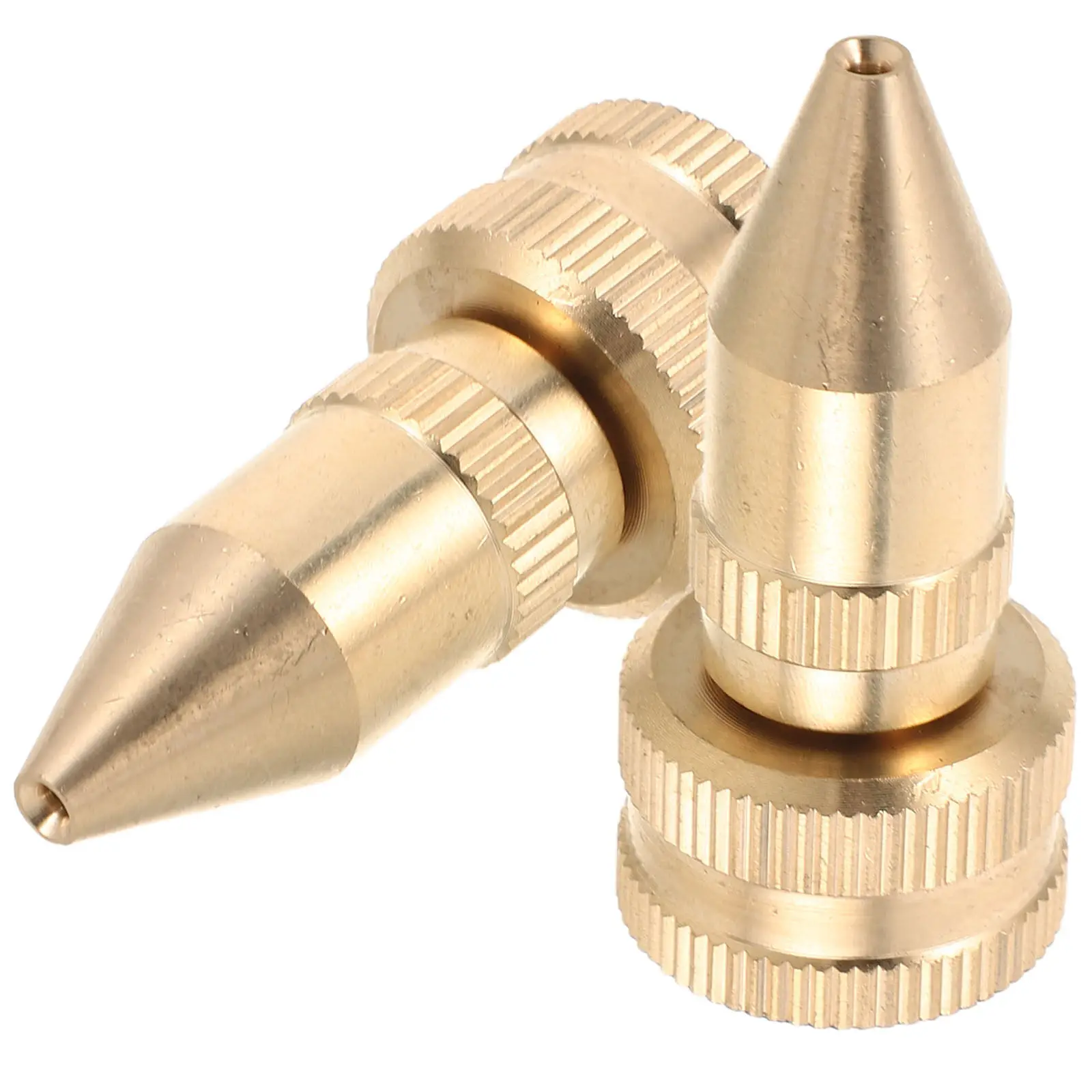 2Pcs Brass Adjustable Garden Sprayer Nozzle Replacement Spray Tip for Pump Sprayer Repair Corrosion Resistant Ergonomic Metal