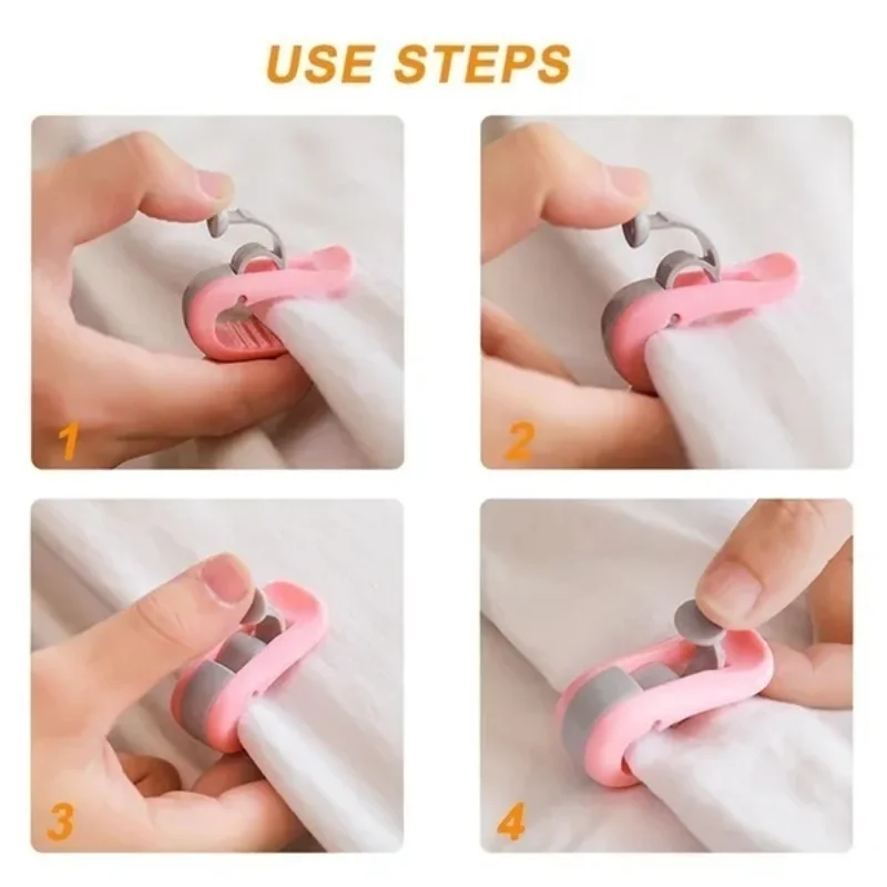 8/1Pcs Non-slip Blanket Clip Bed Cover Holder Plastic Buckle Accessory Serrated High Elasticity Clip Cover Duvet Sheet Fixer