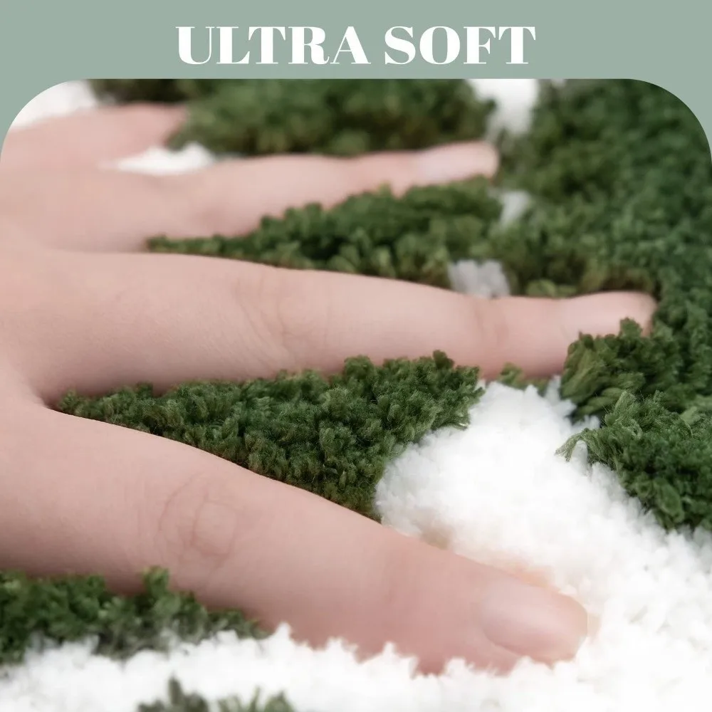 Unique Irregular Letter Bedroom Chair Floor Mats Anti-Slip Soft Faux Cashmere Carpets Absorbent Home Decoration Mats