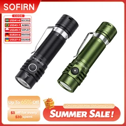 Sofirn SC18 SST40 LED 18650 Torch 1800lm EDC Flashlight USB C Rechargeable TIR Optics Lens Lantern with Power indicator