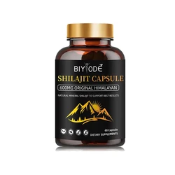 60capsules Himalayan Pure Shilajit 60 Caps Naturally Occurring Fulvic Acid