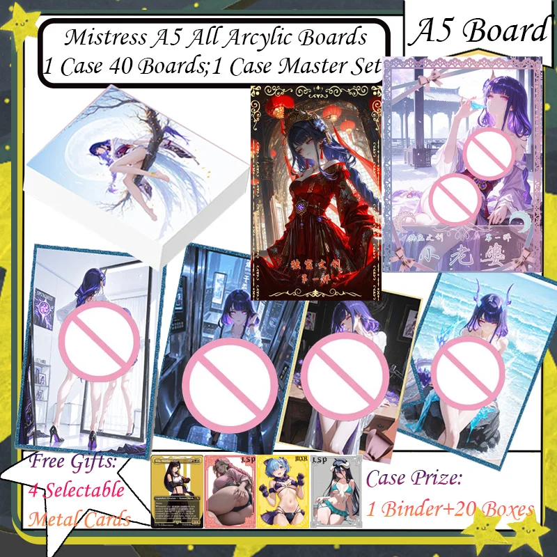 Newest Mistress A5 All Arcylic Boards Waifu Boards Goddess Story Cards Genshin Impact Wuthering Waves Kids Hobby Gifts