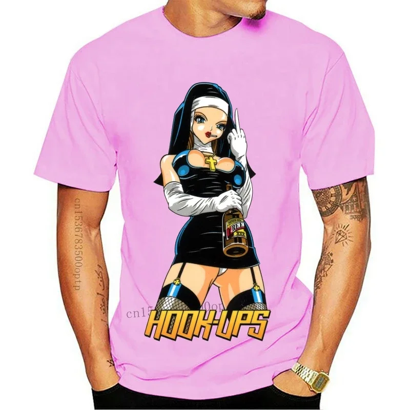 تي شيرت بخطافات للرجال ، قميص مثير للراهبة ، S M L XL 2XL ، تي شيرت جديد ، ، مقاس الولايات المتحدة الأمريكية