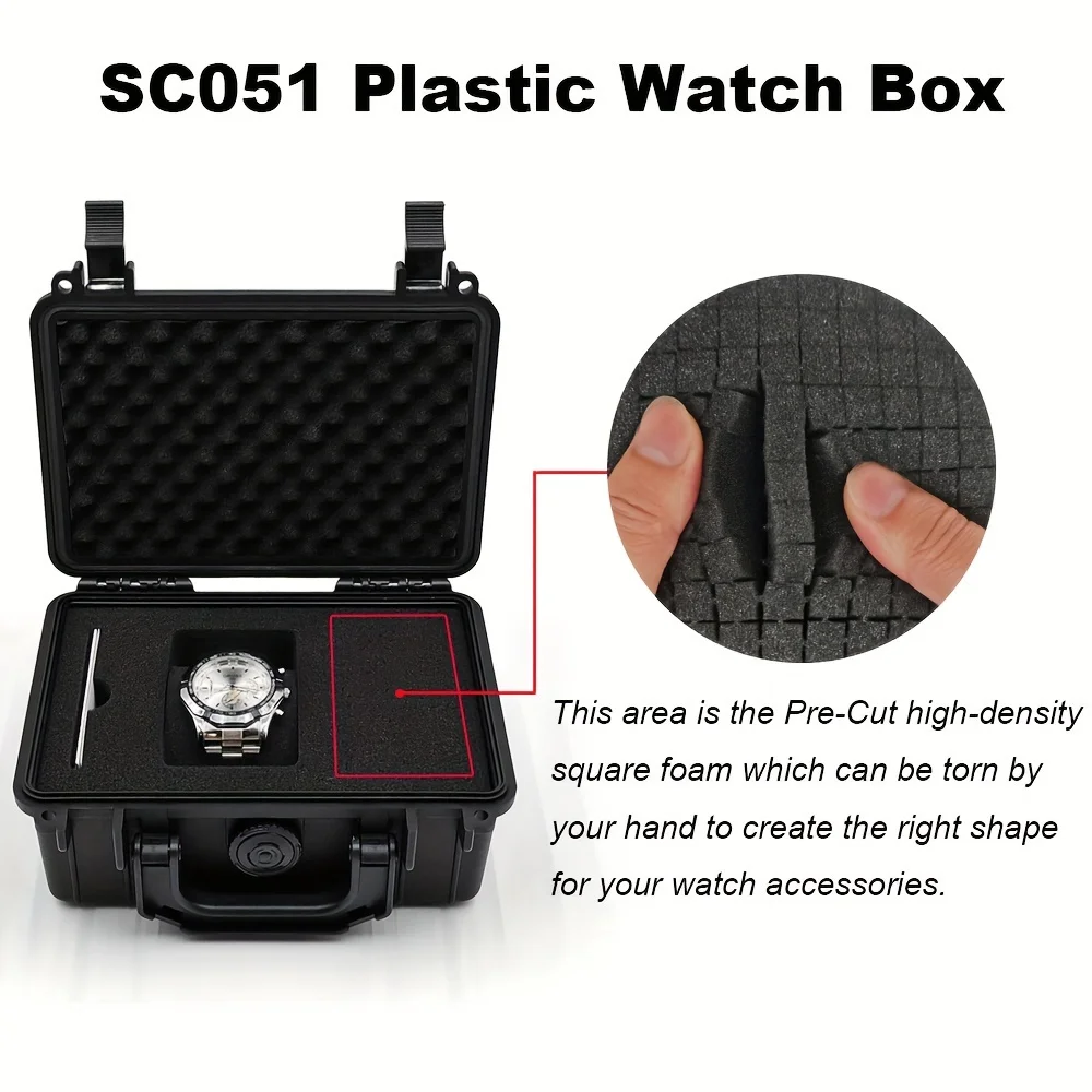 

1 Single Watch Protective Storage Box, Watch Jewelry Box PP/ABS Material, Waterproof and Dustproof