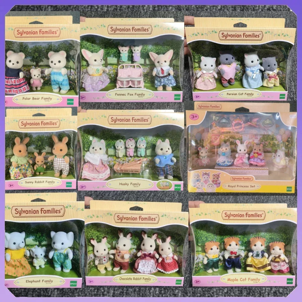 Original Sylvanian Families Anime Girl Figures Baby Series Figure Furniture Set Pvc Room Decoration Ornament Gift For Kids Toys