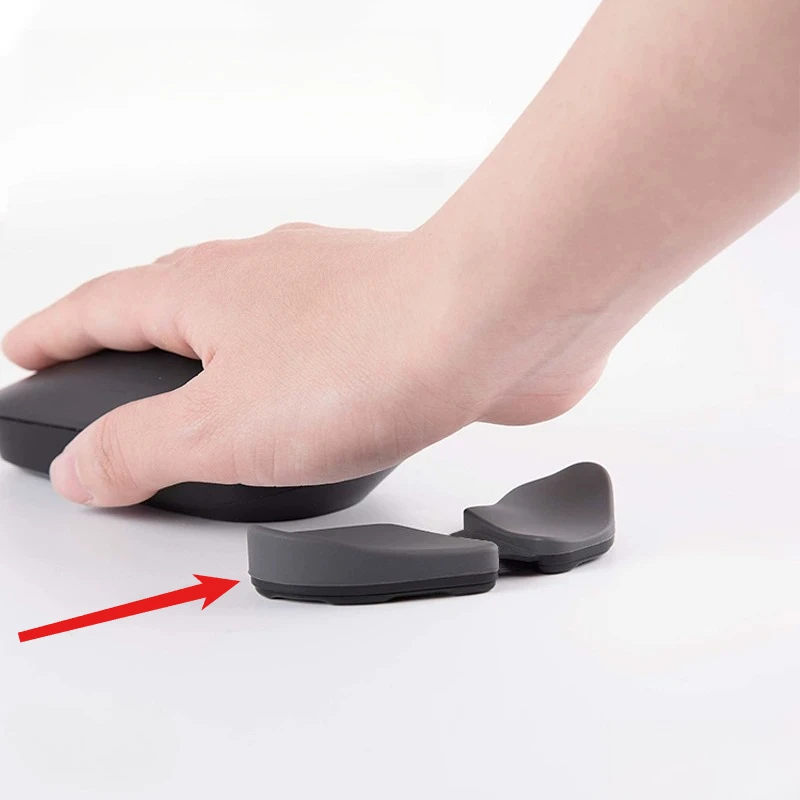 Silicone Wrist Rest for Mouse Pad, Movable Wrist Support, Personalized Sliding Soft Palm Rest (Excluding The Mouse)
