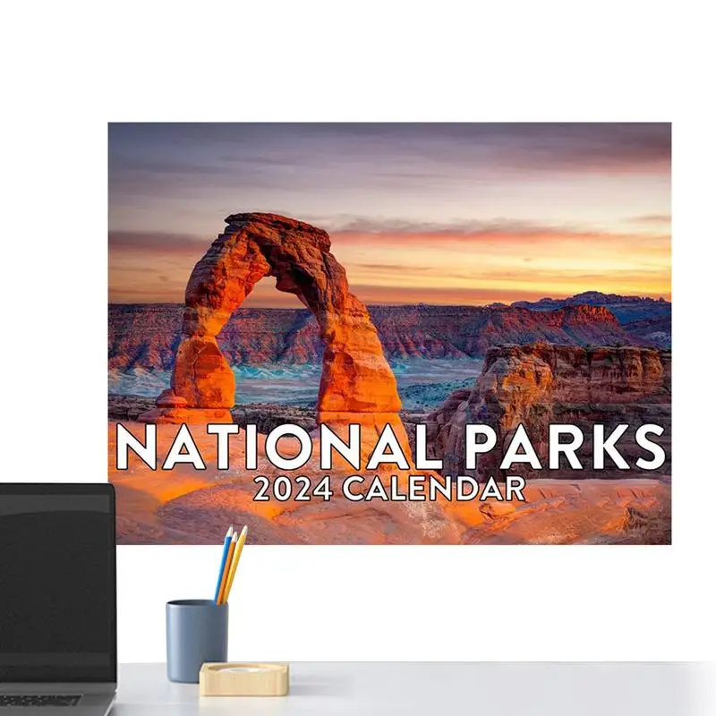 

12-Month Nature Calendar 2024 National Parks Wall Calendar Gifts Monthly Wall Calendar With Beautiful Scenic Photos Of America's